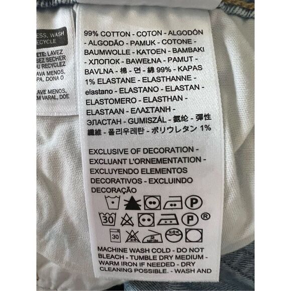 Levi's Women's Blue 501 High-Rise Skinny Jeans in Tango Light Size 30x28 NWT - Picture 5 of 7